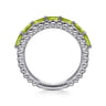925 Sterling Silver Bujukan Peridot Easy Stackable Ring
