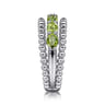 925 Sterling Silver Bujukan Peridot Easy Stackable Ring