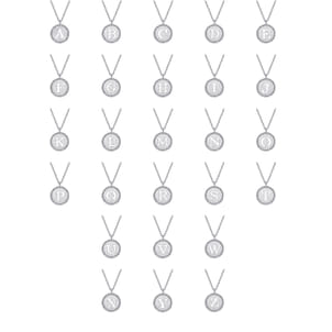 925 Sterling Silver Bujukan Punch out Initial A Medallion Pendant Necklace