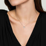 925 Sterling Silver Bujukan Rock Crystal White MOP Pendant Necklace