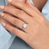 925 Sterling Silver Bujukan Signet Ring with Diamond Cross - 0.03 ct