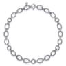 925 Sterling Silver Bujukan Station Link Chain Necklace