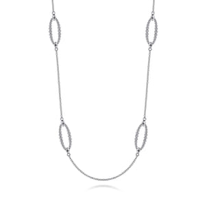 925 Sterling Silver Bujukan Station Necklace