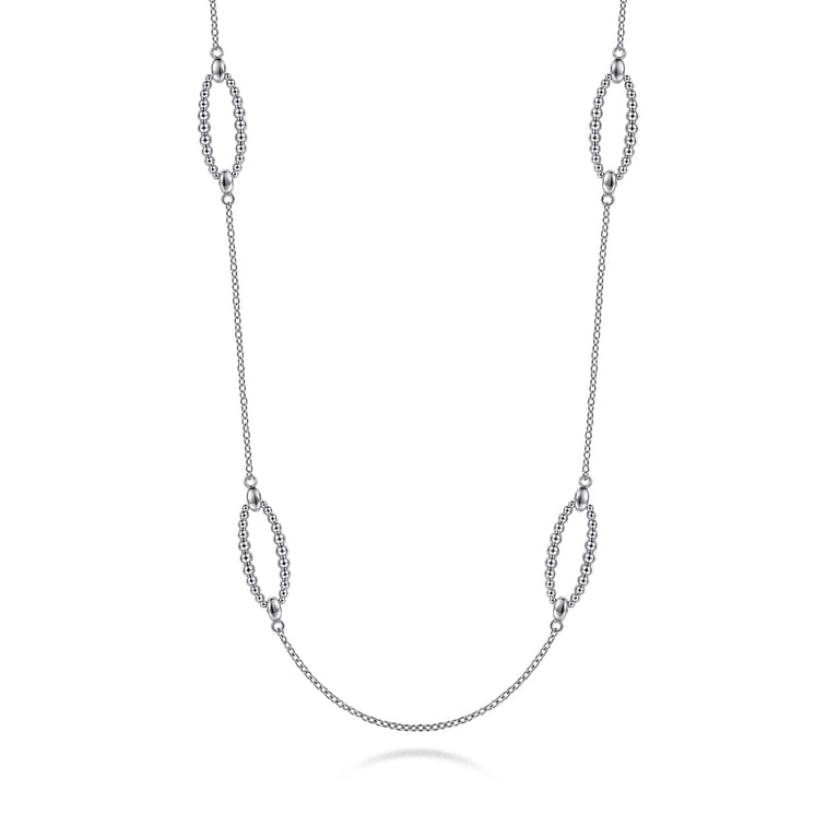 925 Sterling Silver Bujukan Station Necklace - Shot 1