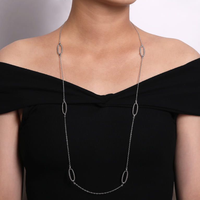 925 Sterling Silver Bujukan Station Necklace - Shot 3