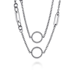 925 Sterling Silver Bujukan Transformable Layered Necklace