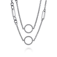 925 Sterling Silver Bujukan Transformable Layered Necklace
