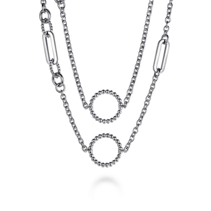 925 Sterling Silver Bujukan Transformable Layered Necklace