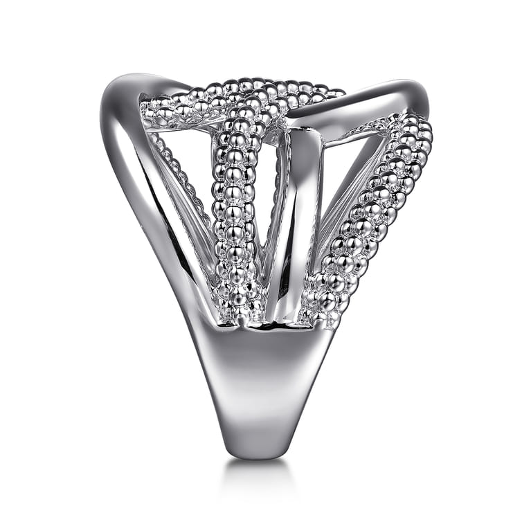 925 Sterling Silver Bujukan Twisted Ring - Shot 4
