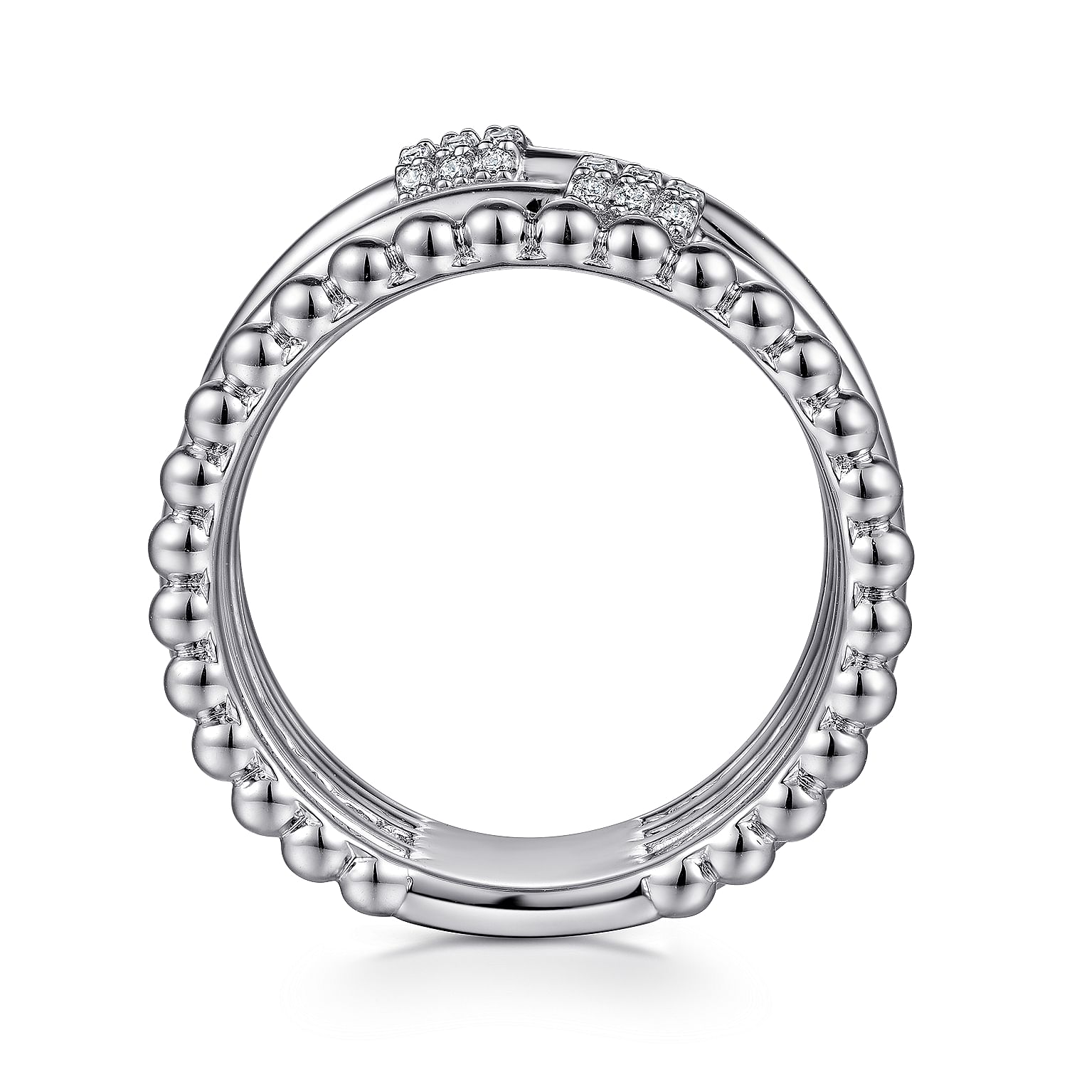 輝い Bujukan Silver Sterling 925 White Ring Cross Criss Sapphire 13号～