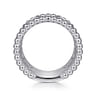925 Sterling Silver Bujukan White Sapphire Easy Stackable Ring