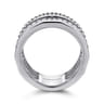 925 Sterling Silver Bujukan White Sapphire Easy Stackable Ring