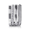 925 Sterling Silver Bujukan White Sapphire Easy Stackable Ring