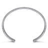 925 Sterling Silver Bujukan White Sapphire Multi Row Cuff