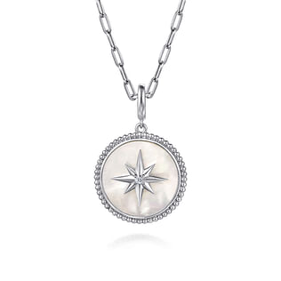 925-Sterling-Silver-Bujukan-White-Sapphire-and-Mother-Of-Pearl-Round-Starburst-Medallion-Pendant3
