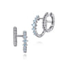 925 Sterling Silver Bujukan and Aquamarine Stuggies Earrings
