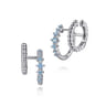 925 Sterling Silver Bujukan and Blue Topaz Stuggies Earrings