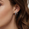 925 Sterling Silver Bujukan and Blue Topaz Stuggies Earrings