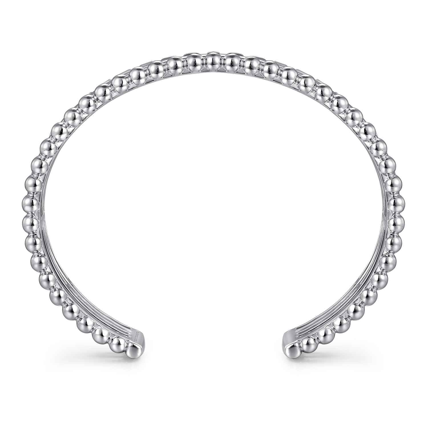 925 Sterling Silver Bujukan and Pyramid Triple Row Bangle - Shot 3