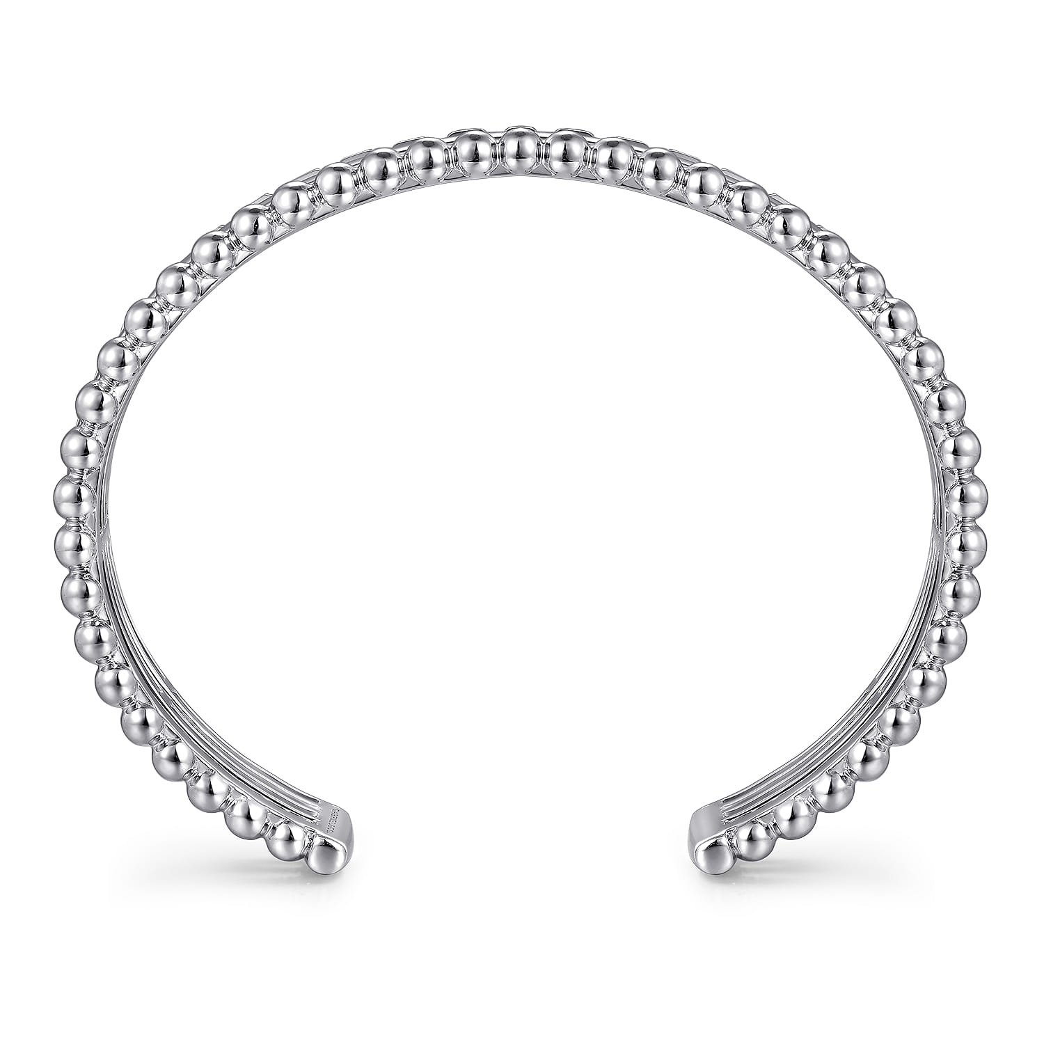 925 Sterling Silver Bujukan and Pyramid Triple Row Bangle - Shot 3