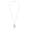 925 Sterling Silver Bujukan and Rope Circle Pendant Necklace