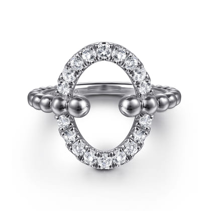 925 Sterling Silver Bujukan and White Sapphire Ladies Ring