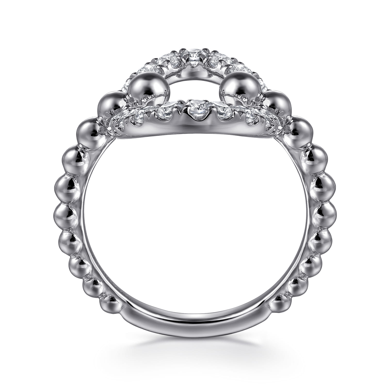925 Sterling Silver Bujukan and White Sapphire Ladies Ring - Shot 2