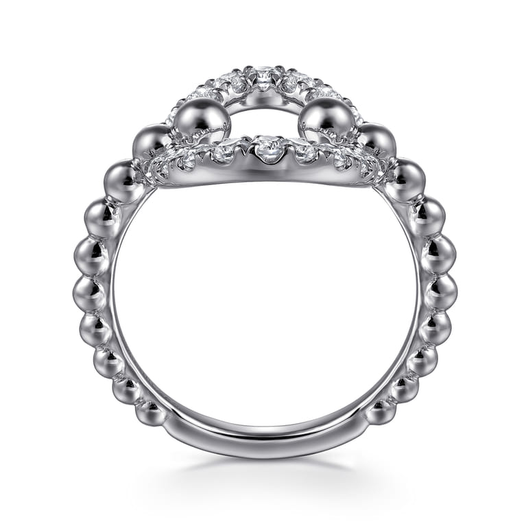 925 Sterling Silver Bujukan and White Sapphire Ladies Ring - Shot 2