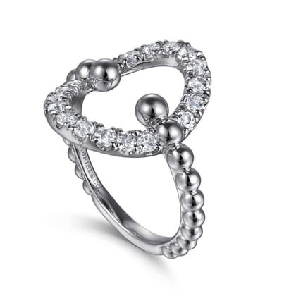 925 Sterling Silver Bujukan and White Sapphire Ladies Ring