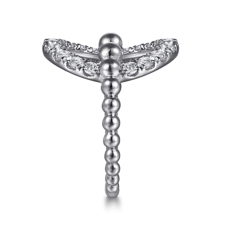 925 Sterling Silver Bujukan and White Sapphire Ladies Ring - Shot 4