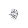 925 Sterling Silver Bujukan and White Sapphire Spiral Stud Earrings