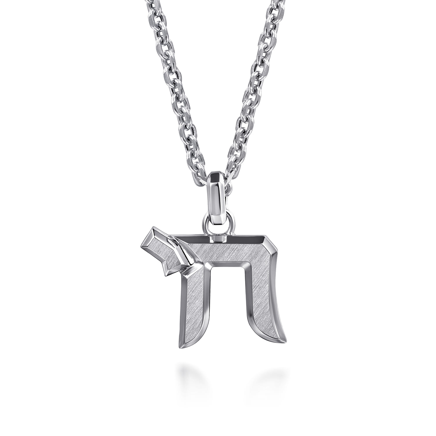 925 Sterling Silver Chai Pendant - Shot 3