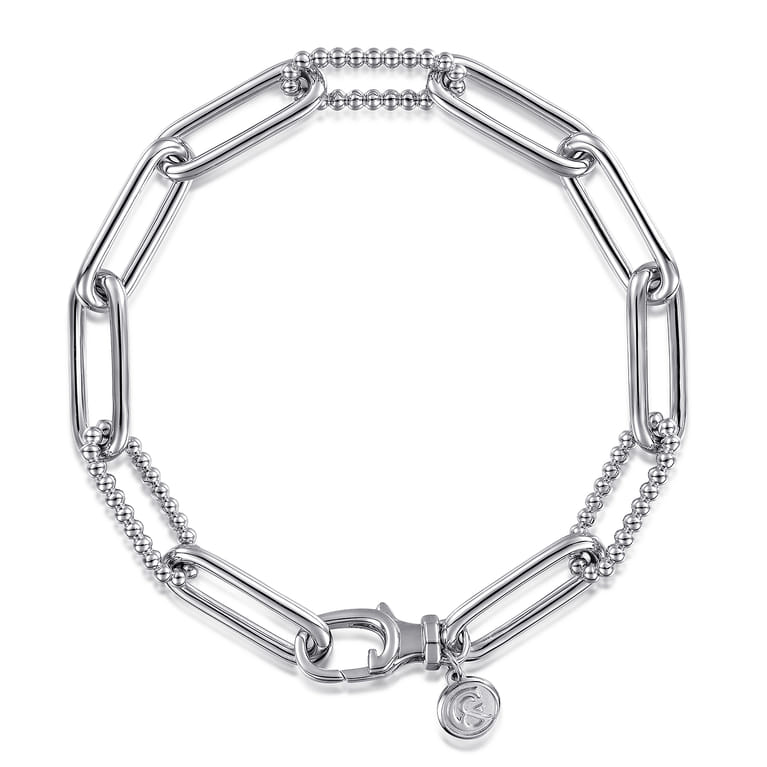 925 Sterling Silver Chain Bracelet-Bujukan - Shot 1