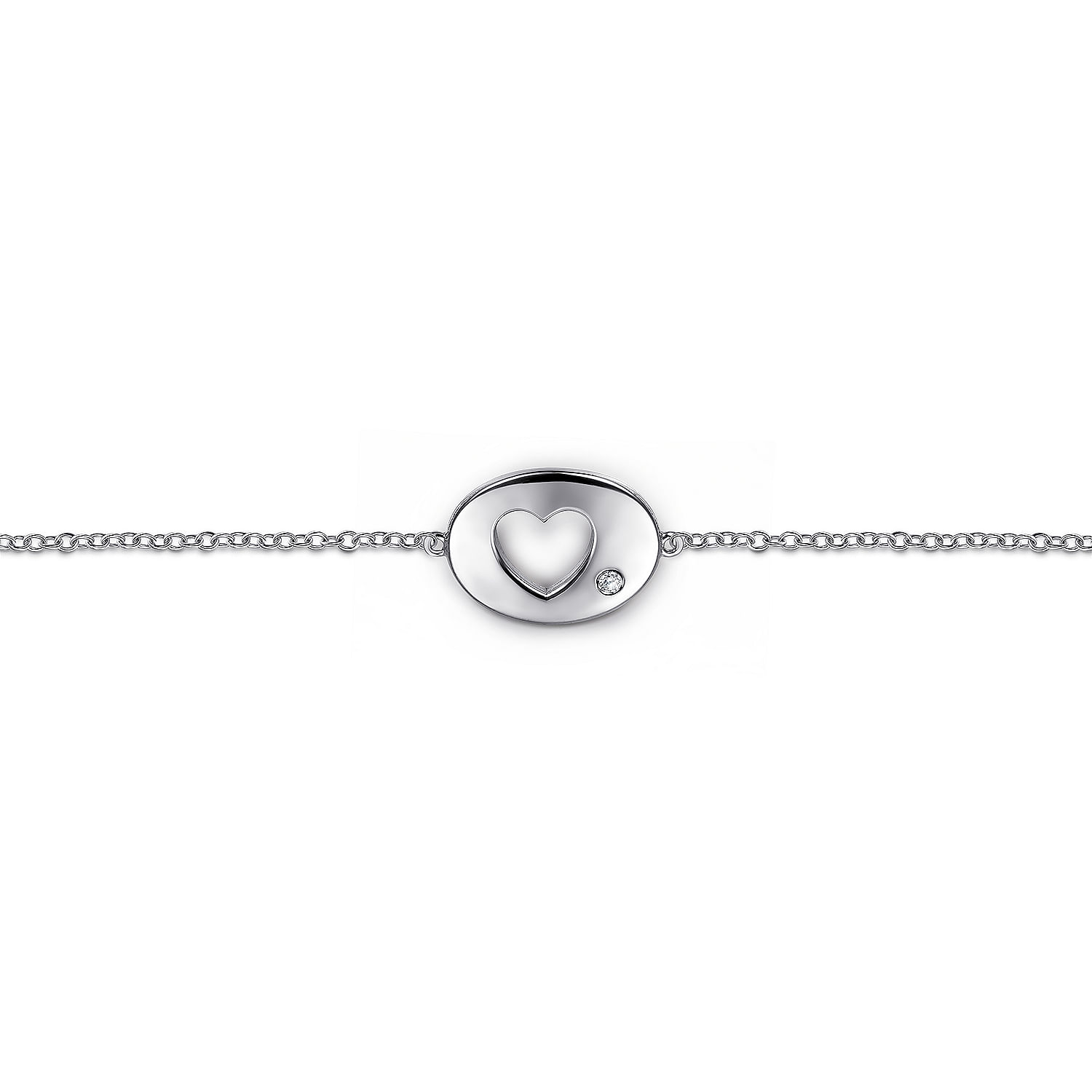 ◎D moment ◎ Autumn Heart 925 Silver Bracelet ~TB3116SV5JJ-1.jpg