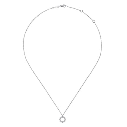 925 Sterling Silver Circle Beaded Necklace