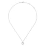 925 Sterling Silver Circle Beaded Necklace