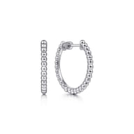 925 Sterling Silver Classic Hoop Earrings 20mm-Bujukan