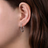 925 Sterling Silver Classic Hoop Earrings 25mm