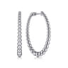 925 Sterling Silver Classic Hoop Earrings  40mm- Bujukan