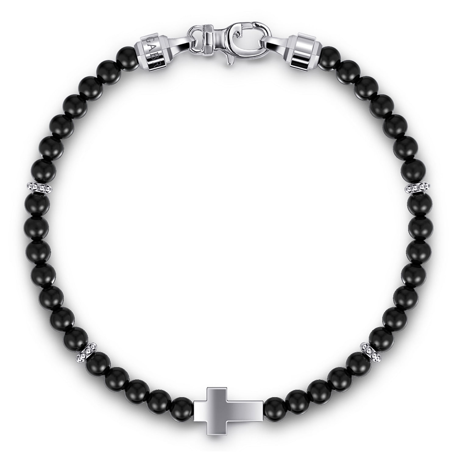925-Sterling-Silver-Cross-Bracelet-with-4mm-Onyx-Beads1