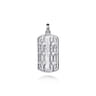 925 Sterling Silver Cross Dog Tag Pendant