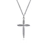 925 Sterling Silver Cross Pendant Necklace-Bujukan
