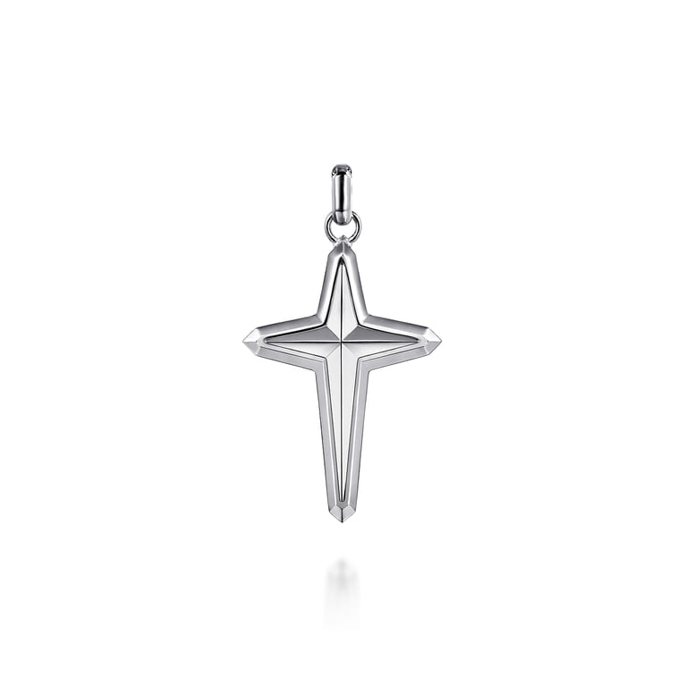 925 Sterling Silver Cross Pendant - Shot 1