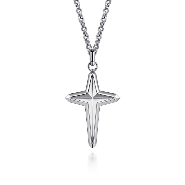 925 Sterling Silver Cross Pendant - Shot 3