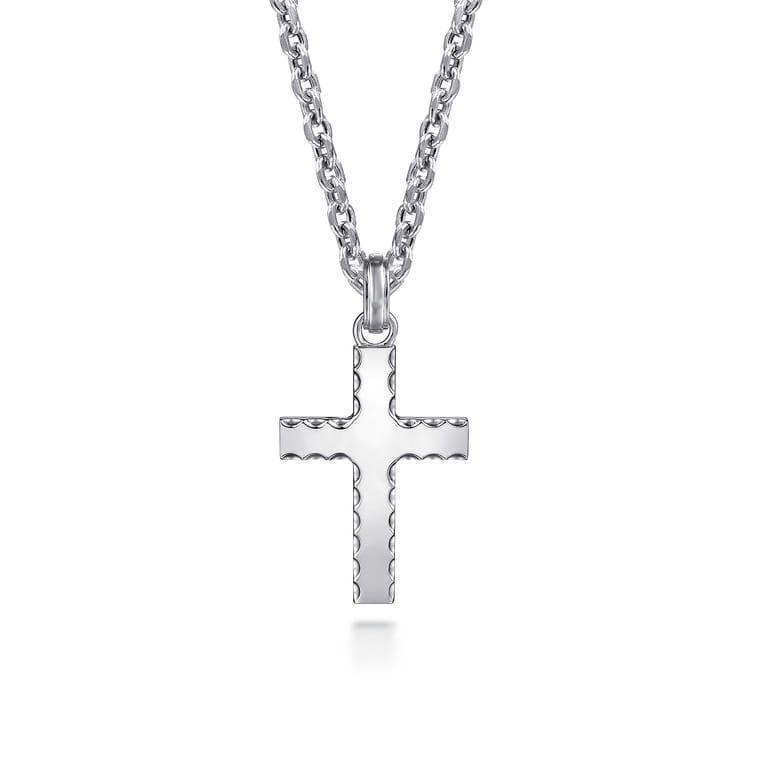 925 Sterling Silver Cross Pendant - Shot 3