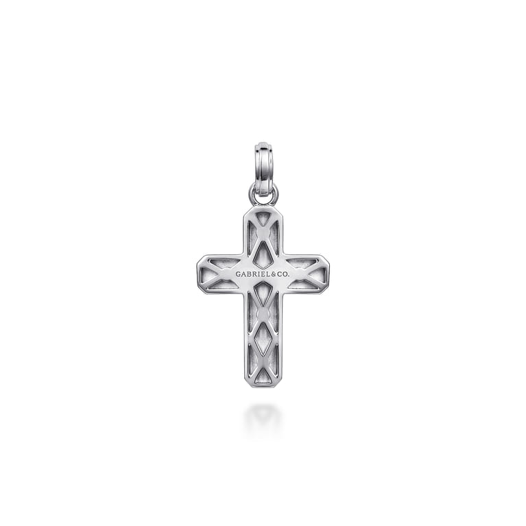 925 Sterling Silver Cross Pendant - Shot 2