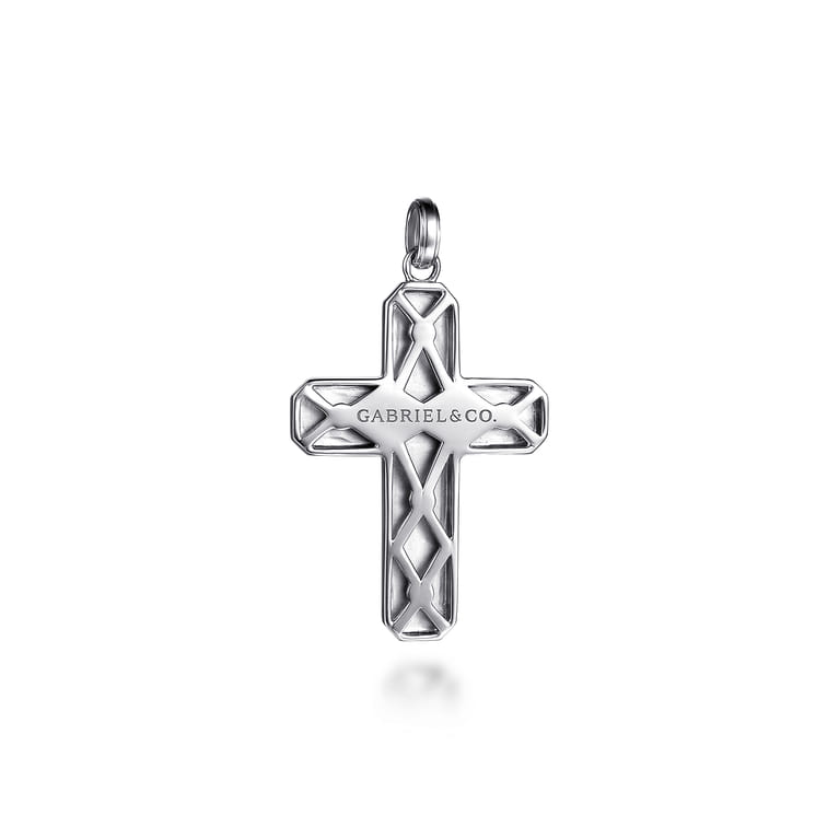 925 Sterling Silver Cross Pendant - Shot 2