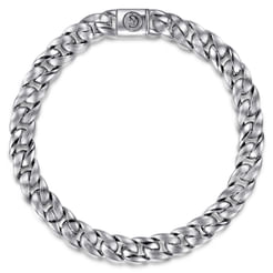 925 Sterling Silver Cuban Link Chain Bracelet
