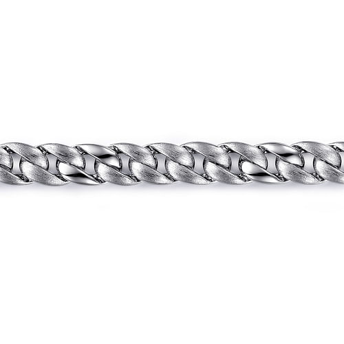 925 Sterling Silver Cuban Link Chain Bracelet - Shot 2