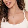 925 Sterling Silver Cultured Pearl Cross Necklace